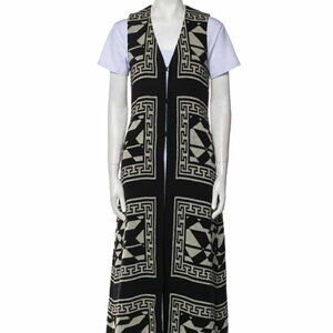 Alice + Olivia Printed Long Dress/ Vest -XS